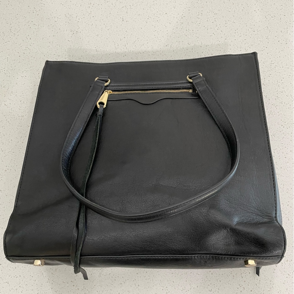 Rebecca Minkoff large M.A.B. Black leather handbag with dust bag